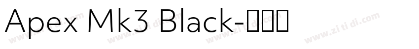 Apex Mk3 Black字体转换